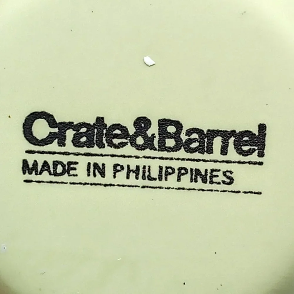 Crate & Barrel Green Ceramic Cups (4)